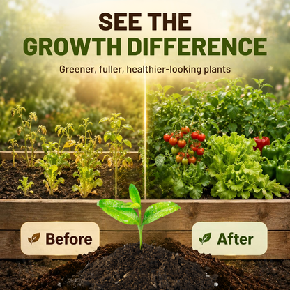 AEXZR® BioChar-Grow Soil Activator🌱 Long-term soil transformation, not just a quick fix.