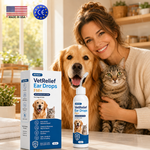 RZXEA™ VetRelief Ear Drops FM+🛡️Stop the Scratch, Heal the Root – Your Pet’s Last Ear Infection Treatment. 🛡️