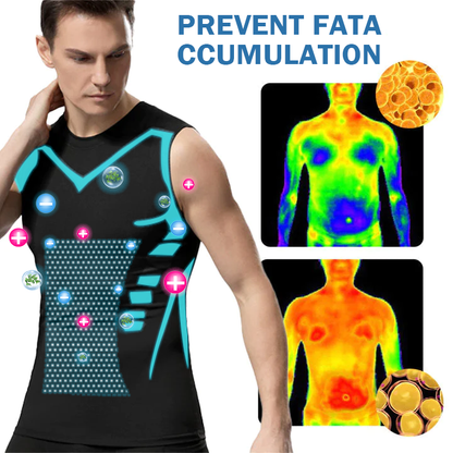 🚀2026 New Version AEXZR™ Ionic Shaping Vest, Comfortable and breathable ice-silk fabric, For men to build a perfect body（🔥🔥Limited time discount Last 30 minutes⏳）