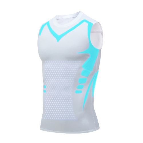 🚀2026 New Version AEXZR™ Ionic Shaping Vest, Comfortable and breathable ice-silk fabric, For men to build a perfect body（🔥🔥Limited time discount Last 30 minutes⏳）