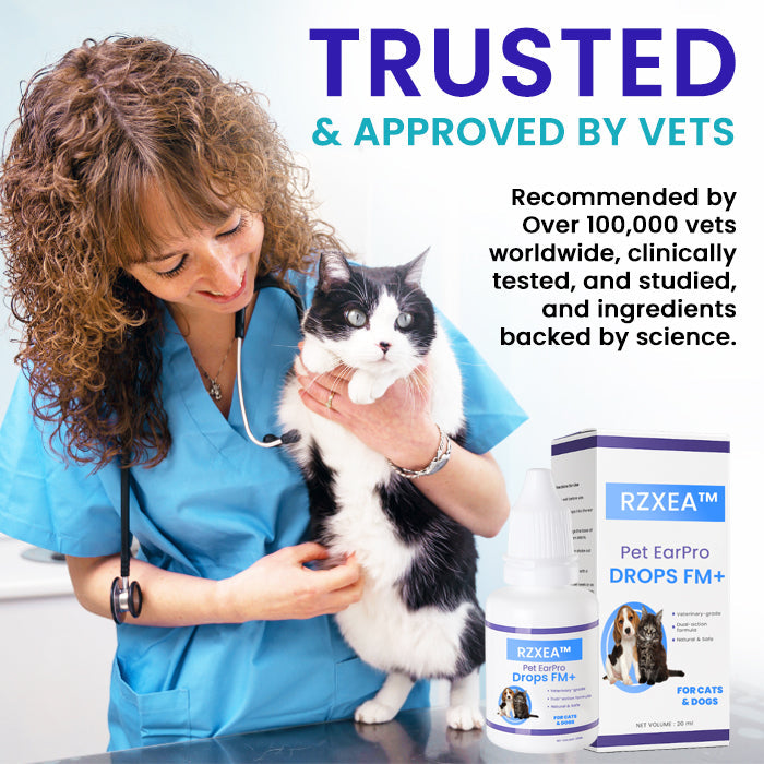 RZXEA™ Pet EarPro Drops FM+👂 Vet-Strength Relief That Reaches Deep Where Infections Hide