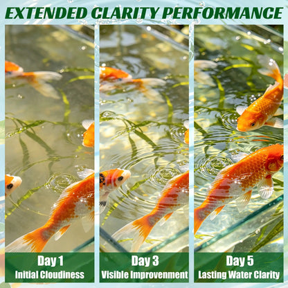 Aquarium Water Purification Tablets, Water Quality Dedicated to Clean Deodorizing Algae Stains Sludge Clear Fish Pond Aquarium Water Purification Tablets for Fish Pond Cleaner Eliminates Cloudy Substances Safely Removes Algae Stains