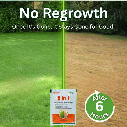 AEXZR® 2 in 1 Max Power Herbicide⚡The Dual-Action Powerhouse: Kills Weeds in 6 Hours, Defeats Glyphosate Resistance For Good.