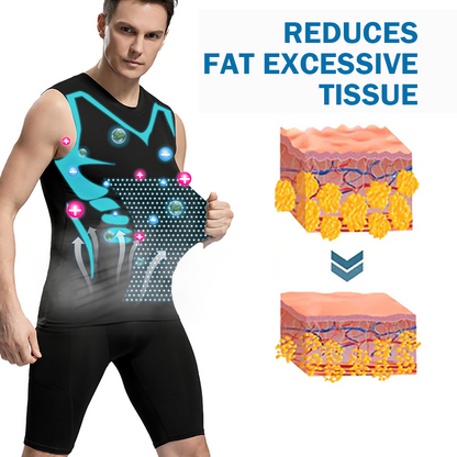 🚀2026 New Version AEXZR™ Ionic Shaping Vest, Comfortable and breathable ice-silk fabric, For men to build a perfect body（🔥🔥Limited time discount Last 30 minutes⏳）