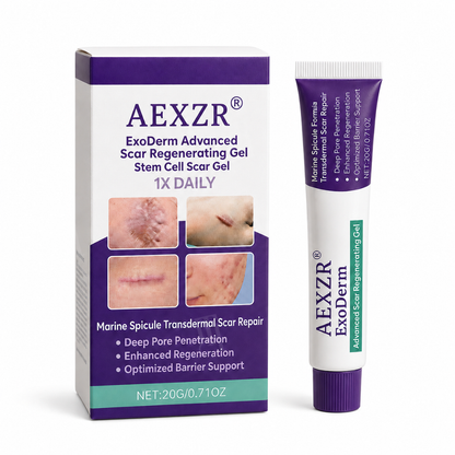 AEXZR® ExoDerm Advanced Scar Regenerating Gel | Marine Spicule Transdermal Scar Repair🧬Instantly Calm Itchy Scars & Smooth Raised Tissue in Weeks 🧬