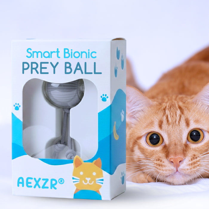 AEXZR® Smart Bionic Prey Ball👇 No More Guilt – Your Cat Stays Happy & Hunt-Driven All Day
