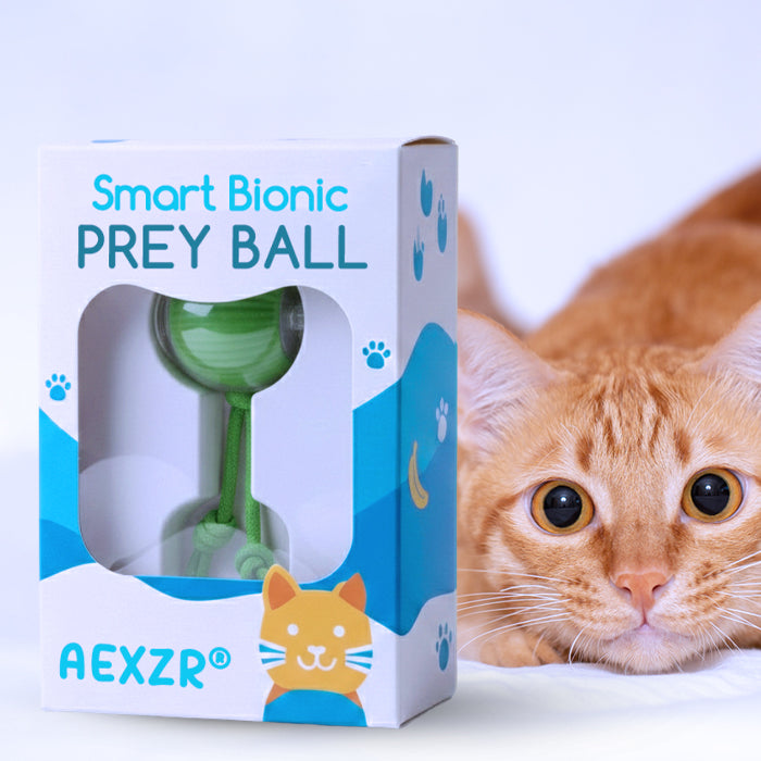 AEXZR® Smart Bionic Prey Ball👇 No More Guilt – Your Cat Stays Happy & Hunt-Driven All Day