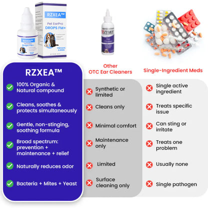 RZXEA™ Pet EarPro Drops FM+👂 Vet-Strength Relief That Reaches Deep Where Infections Hide